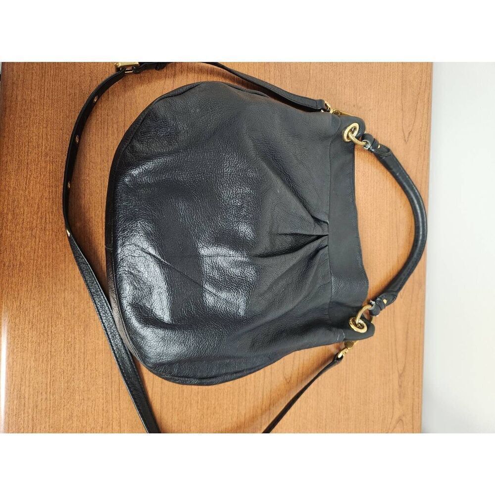 Marc By Marc Jacob's Black Leather hobo bag with Goldtone Hardware shoulder bag - Picture 5 of 10